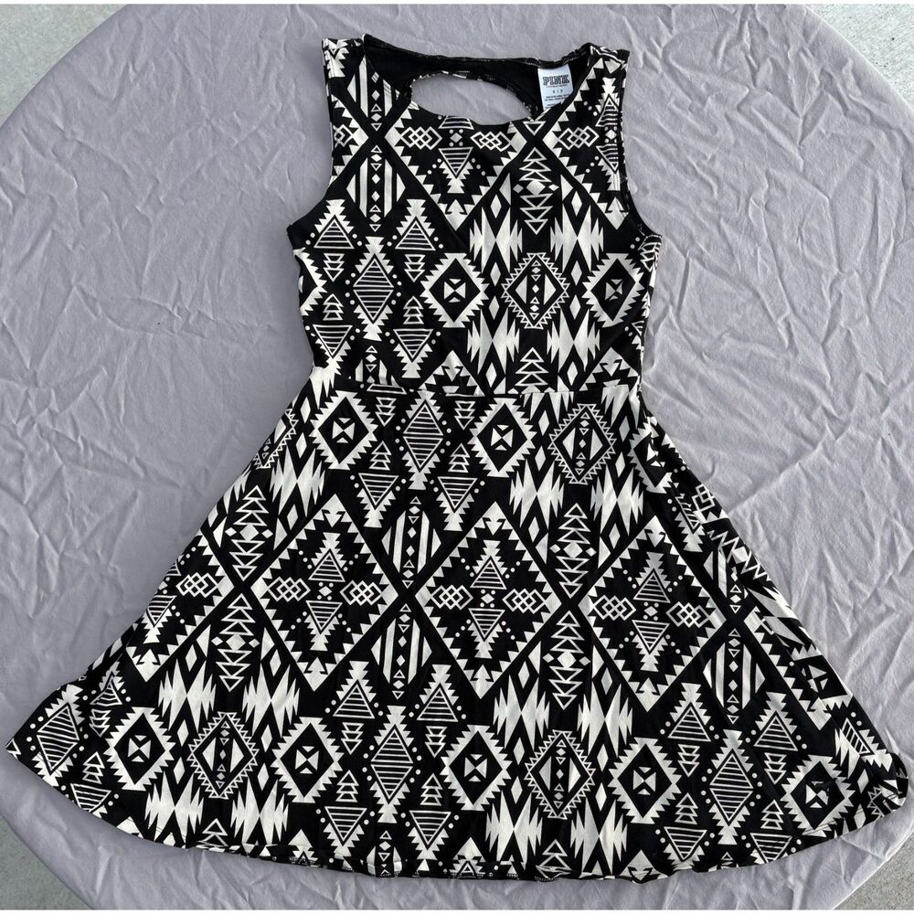 Pink Victorias Secret Dress Y2k Aztec Fit Flare Open Back Skater Size S
